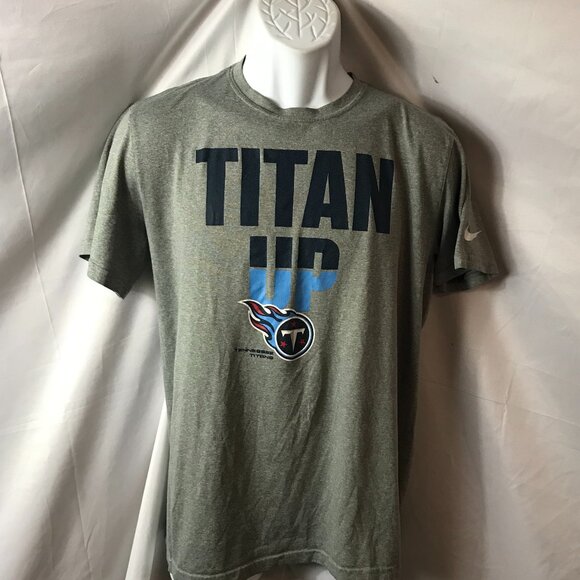 Nike Tennessee Titans TITAN UP NFL Activewear Athletic Sport Cut Tee Shirt - Picture 1 of 6